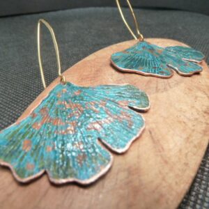 Boucles oxydées Gingko