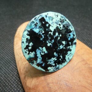 Bague disque grande oxydée