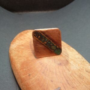 Bague carrée cuivre