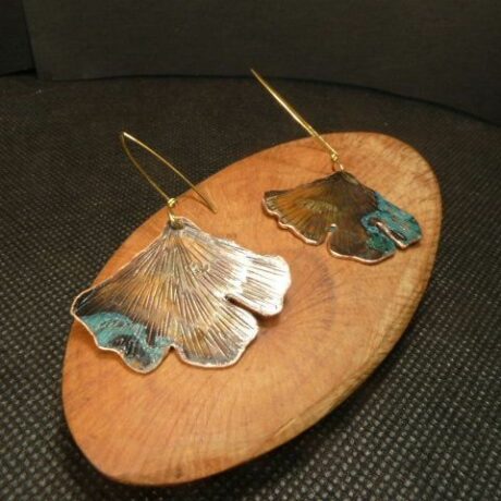 Boucles-oreilles-gingko-cuivre-oxyde
