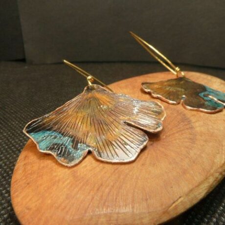 Boucles-oreilles-gingko-cuivre-oxyde