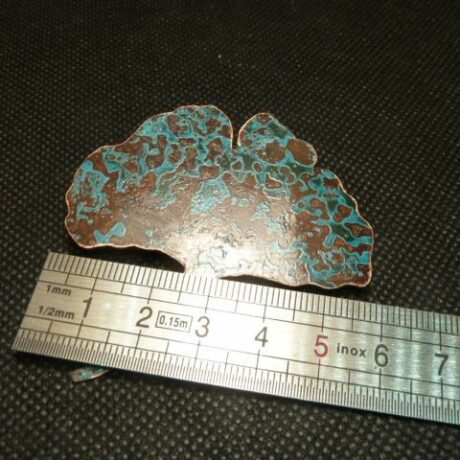 Broche-gingko-cuivre-bleu